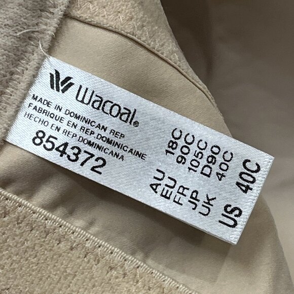 Wacoal‎ Staying Power Strapless Bra Womens 40C Nude Wireless Convertible Comfort - Picture 4 of 4